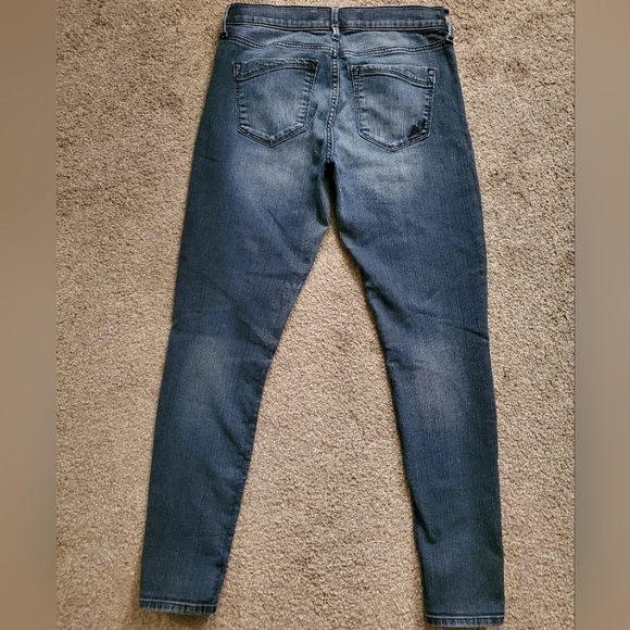 Express midrise moto stitched jean leggings sz 4 - Picture 3 of 9